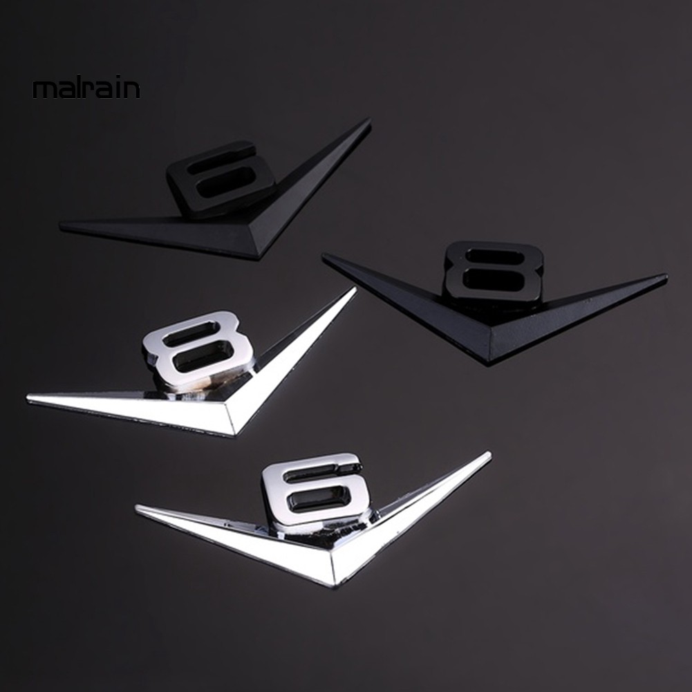 Logo Hợp Kim Kẽm V6/V8 Trang Trí Xe Volkswagen