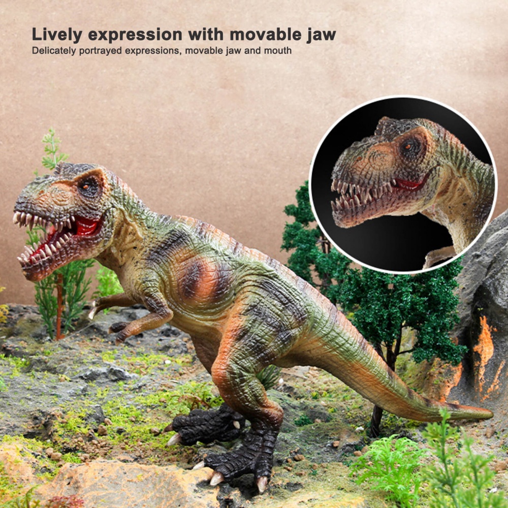 Đồ Chơi Mô Hình Khủng Long Bạo Chúa Tyrannosaurus Rex Có Thể Di Chuyển Trang Trí Tiệc Cho Bé