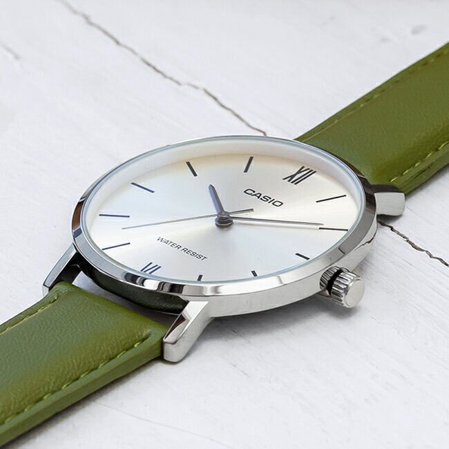 Đồng hồ nam dây da Casio Anh Khuê MTP-VT01L-3BUDF