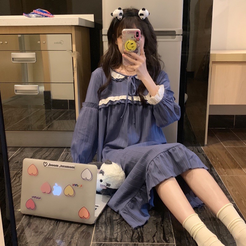 [ORDER] Váy dài phối tay ren tiểu thư