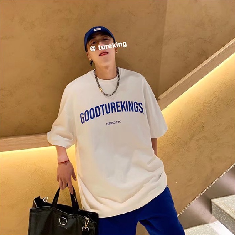 Áo Thun Tay Ngắn Dáng Rộng In Chữ Thoải Mái Thời Trang Mùa Hè Cho Nam