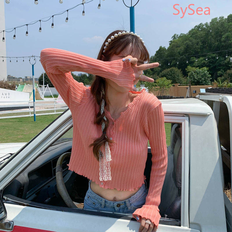 Áo khoác cardigan dệt kim dài tay chống nắng phong cách Hàn Quốc cho nữ