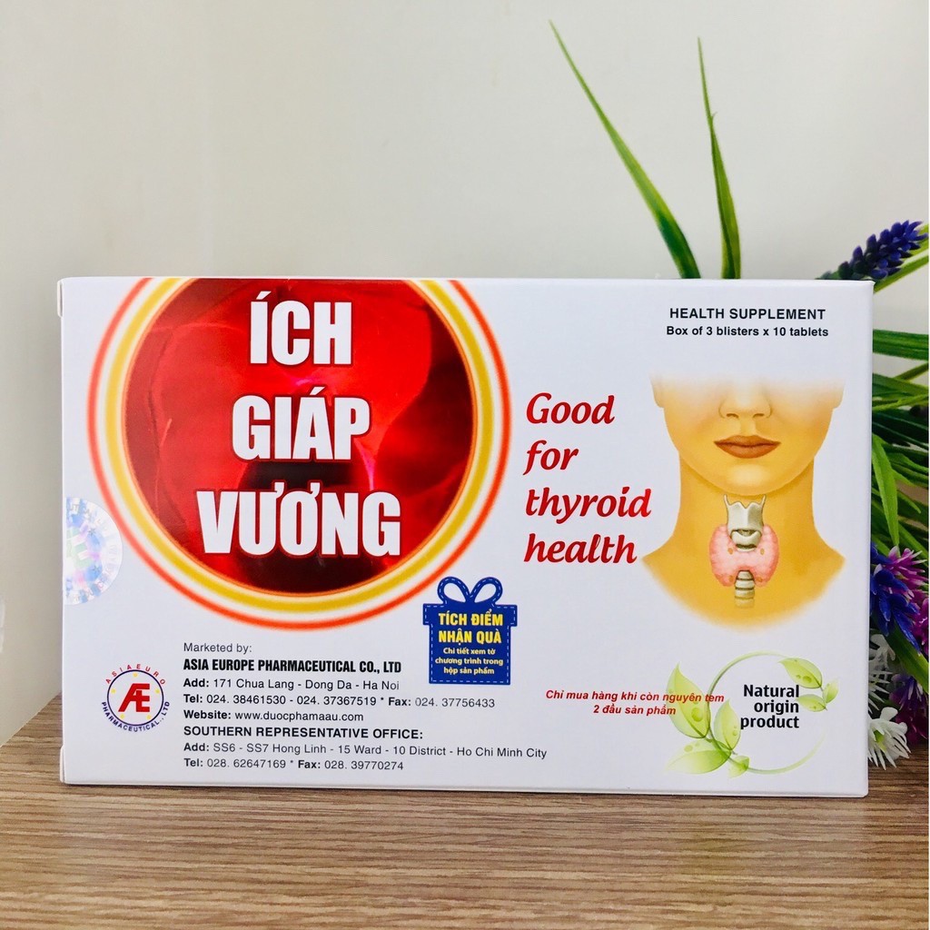 Ích Giáp Vương  Tem tích điểm 10 tặng 1- Hỗ trợ sức khoẻ cho Tuyến giáp