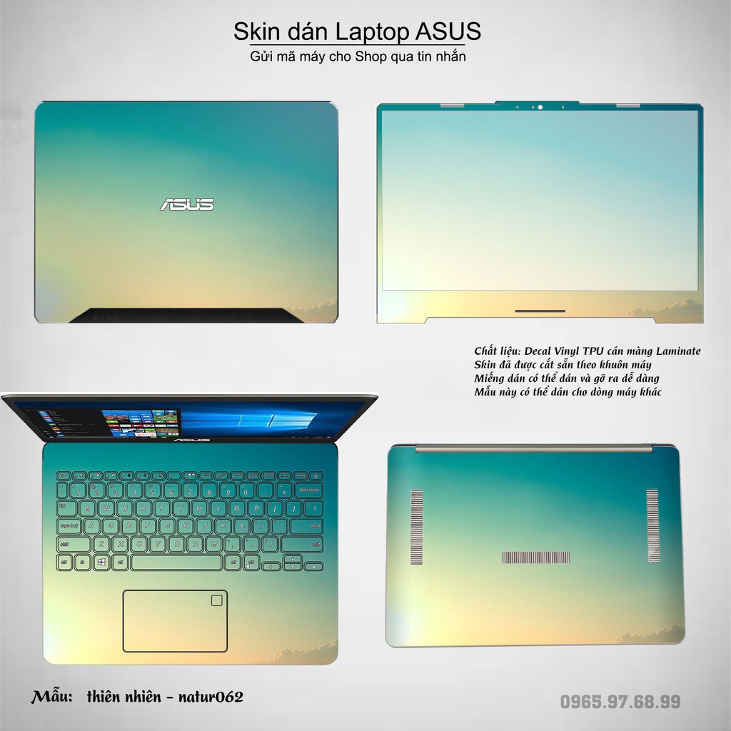 Skin dán Laptop Asus in hình thiên nhiên nhiều mẫu 2 (inbox mã máy cho Shop)