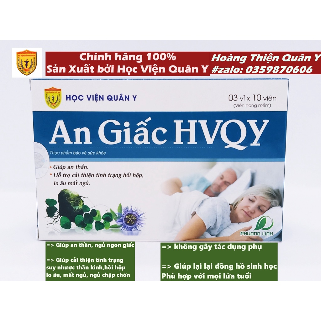 An Giấc HVQY - Hỗ trợ người mất ngủ