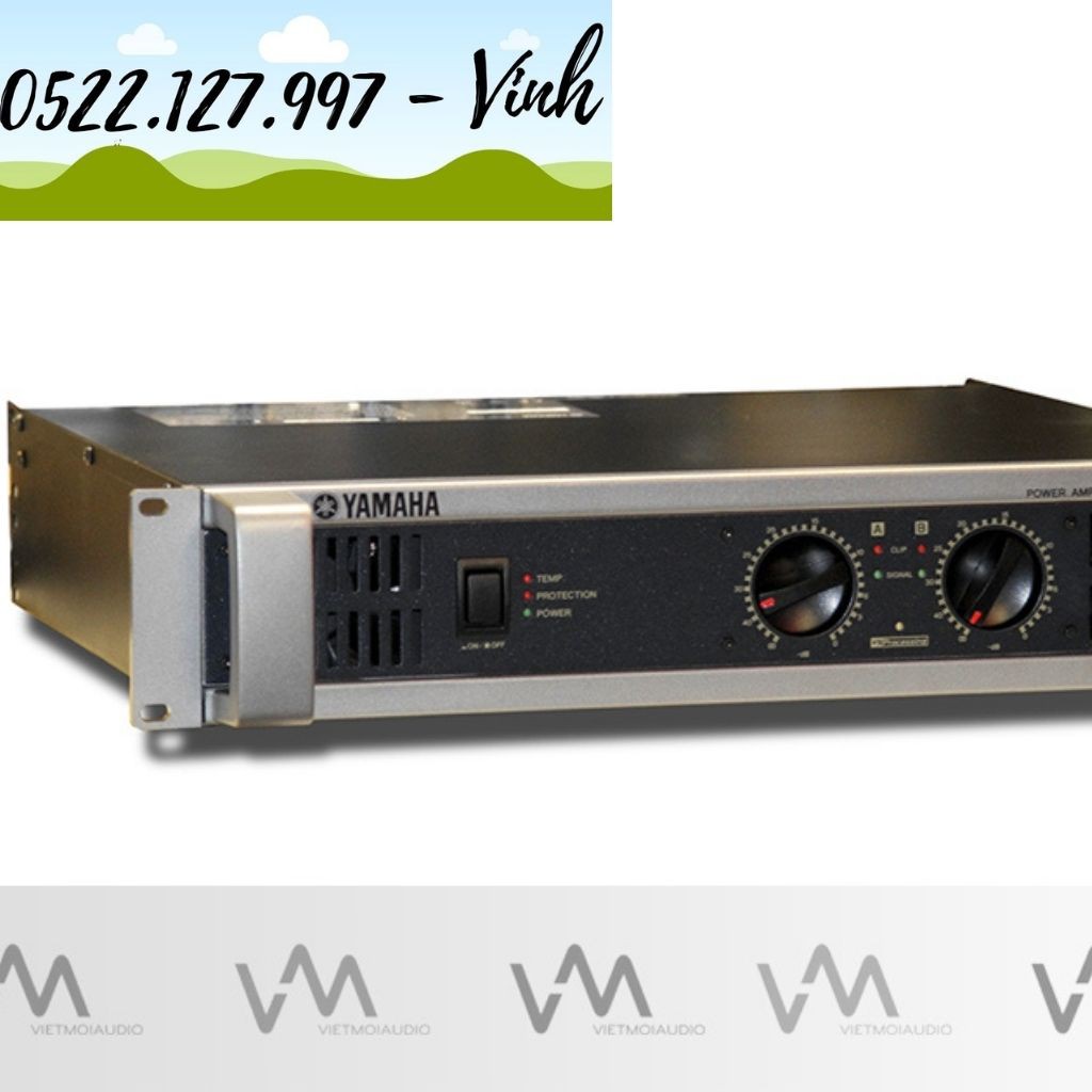 Cục đẩy công suất Yamaha P5000S - Nhập khẩu loại 1 năm 2022, 24 sò lớn Toshiba 8 biến trở,mặt phay nhôm, nguôn đồng tròn