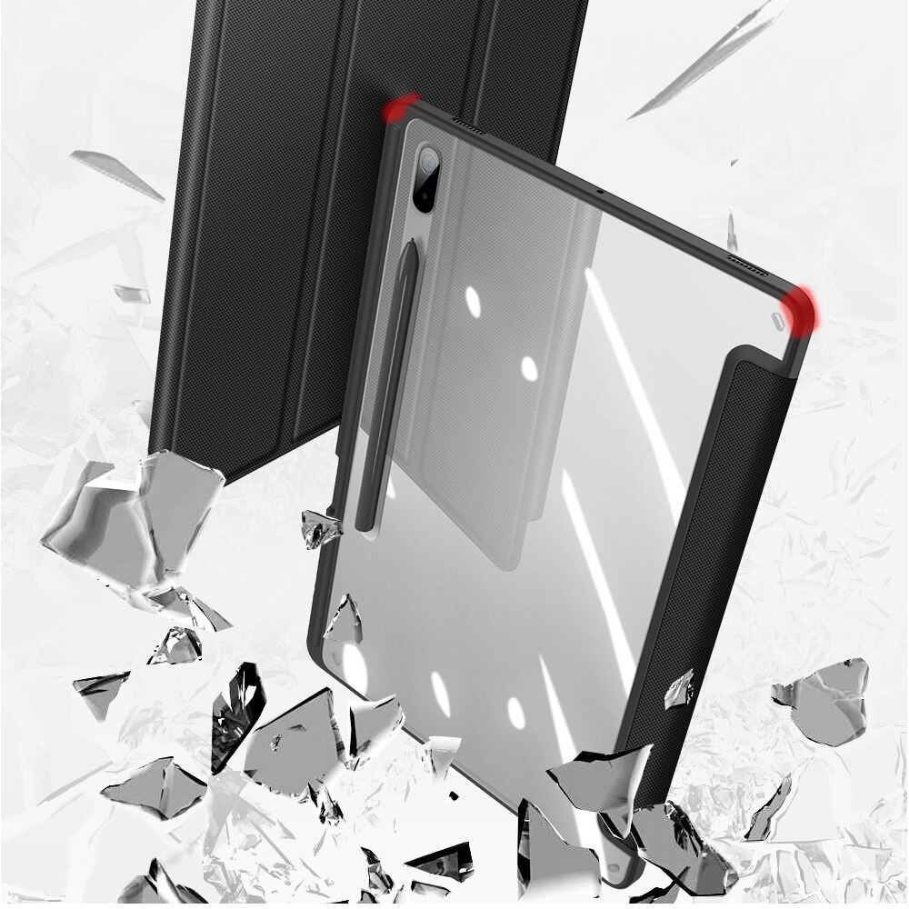 Bao Da Chính hãng Dux Ducis Toby Cho Samsung Galaxy Tab S7 FE/S7/S7 Plus, S8/S8 Plus, S6 Lite Chống Sốc,Có Ngăn Đựng Bút