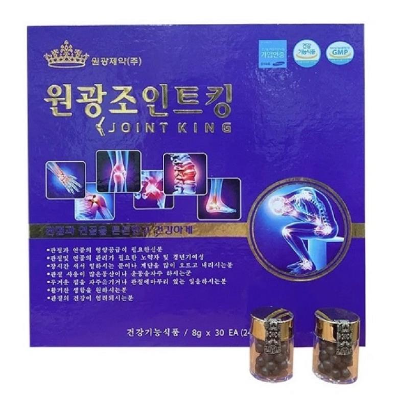 Viên Uống Bổ Khớp Joint King Hàn Quốc, Hộp 30 Lọ x 8g, Giúp Cải Thiện Đau Nhức Xương Khớp Hiệu Quả