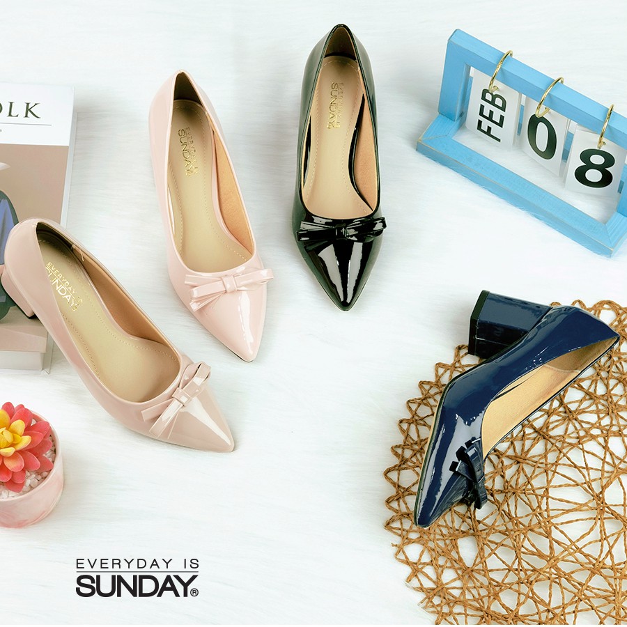 [Mã FASHIONMALLT4 giảm 15% đơn 150k] Giày cao gót êm chân Sunday CG49