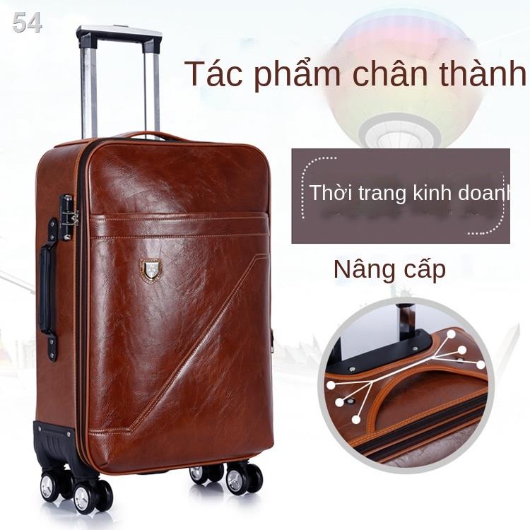 Hộp đựng xe đẩy Hongchang bánh phổ thông nam hành lý doanh nhân vali da mềm xách tay mật khẩu sức chứa lớn nữ