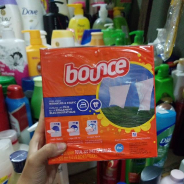 Cặp giấy thơm quần áo Bounce(160tờ/hộp)