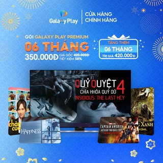 [E-voucher] Galaxy Play Premium 6 THÁNG tặng thêm 6 THÁNG trên ứng dụng Galaxy Play