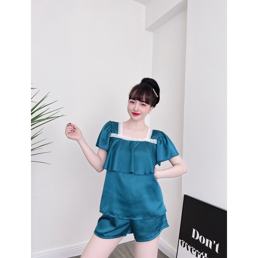 [Bigsize 50-100kg] Bộ Đùi Lụa Satin Bigsize Cho Nàng Múp Xinh