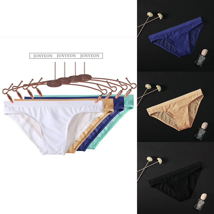 Quần Lót Nam Tam Giác Siêu Mỏng Xuyên Thấu Chất Cotton Premium Mềm Mịn, Thấm Hút Cực Tốt, Co Giãn 4 Chiều