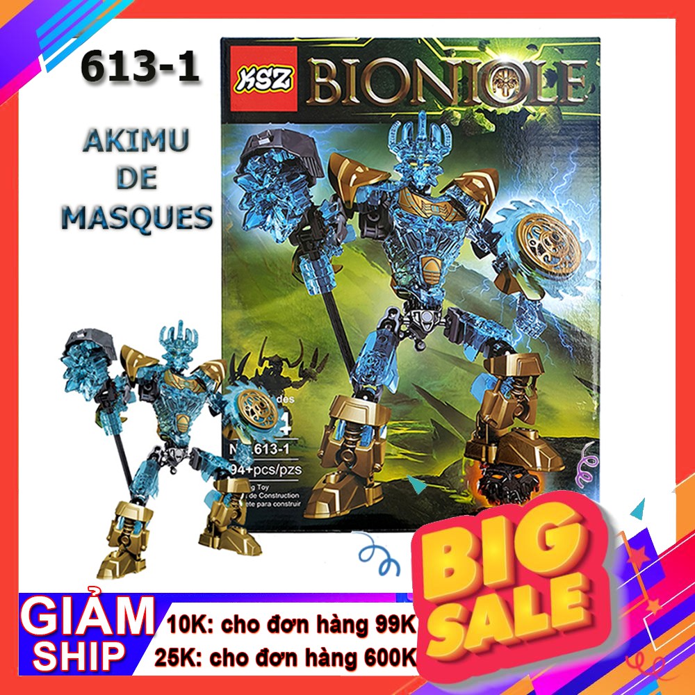 Đồ chơi lắp ráp KSZ Bionicle 613-1 Akimu De Masques (94 pcs) Unboxing nhựa ABS