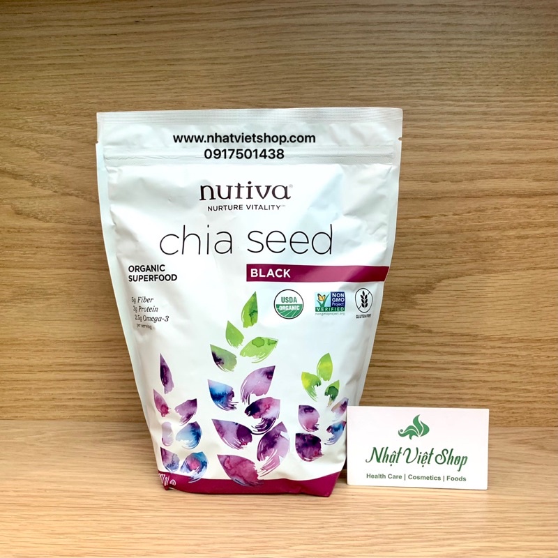 Hạt Chia Nutiva 907g (Date:T6/2023)