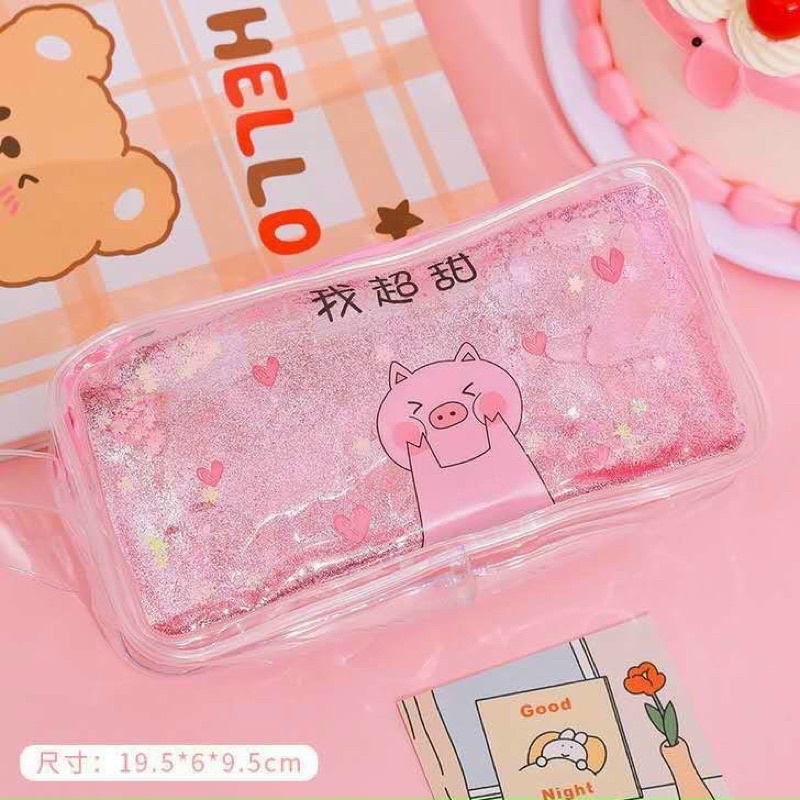 Túi bút trong suốt hình ngộ nghĩnh