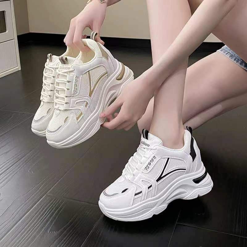 Giày Sneaker Nữ, Giày Thể Thao Nữ Giày Thể Thao Nữ Độn Đế 7cm