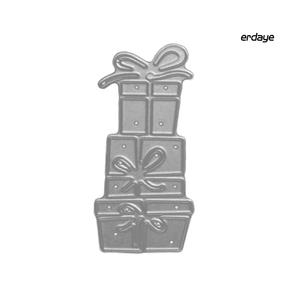 Khuôn cắt giấy làm từ kim loại hình hộp quà trang trí sổ thủ công