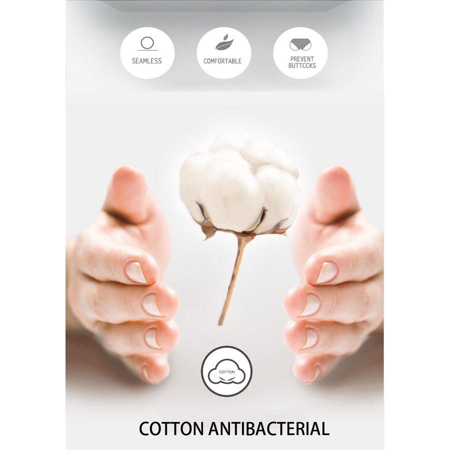 Set 5 quần lót FINETOO chất vải cotton lưng cao thoải mái thời trang cho nữ