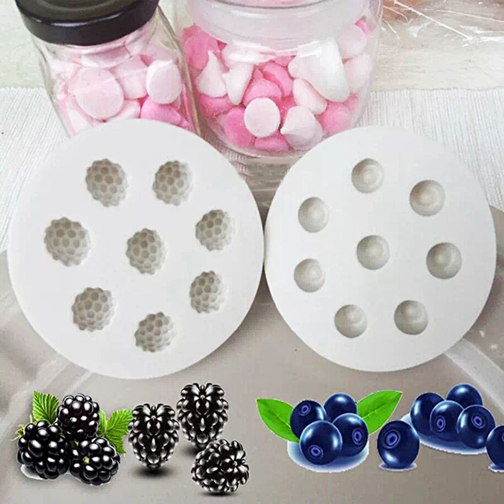 Khuôn Silicon Làm Bánh / Sô Cô La Hình Quả Việt Quất Xinh Xắn