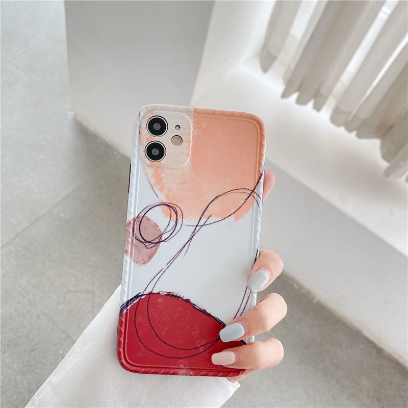 Ốp điện thoại silicon dẻo in hình màu Wy25 cho iphone 12 Pro Max 12 Mini 11 Pro Max XS Max XR X 8 Plus 7 Plus SE 2020