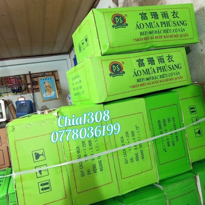 Áo mưa giấy ( áo mưa phương tiện )hiệu Phú sang cao cấp ( 50 cái/ 1 thùng)