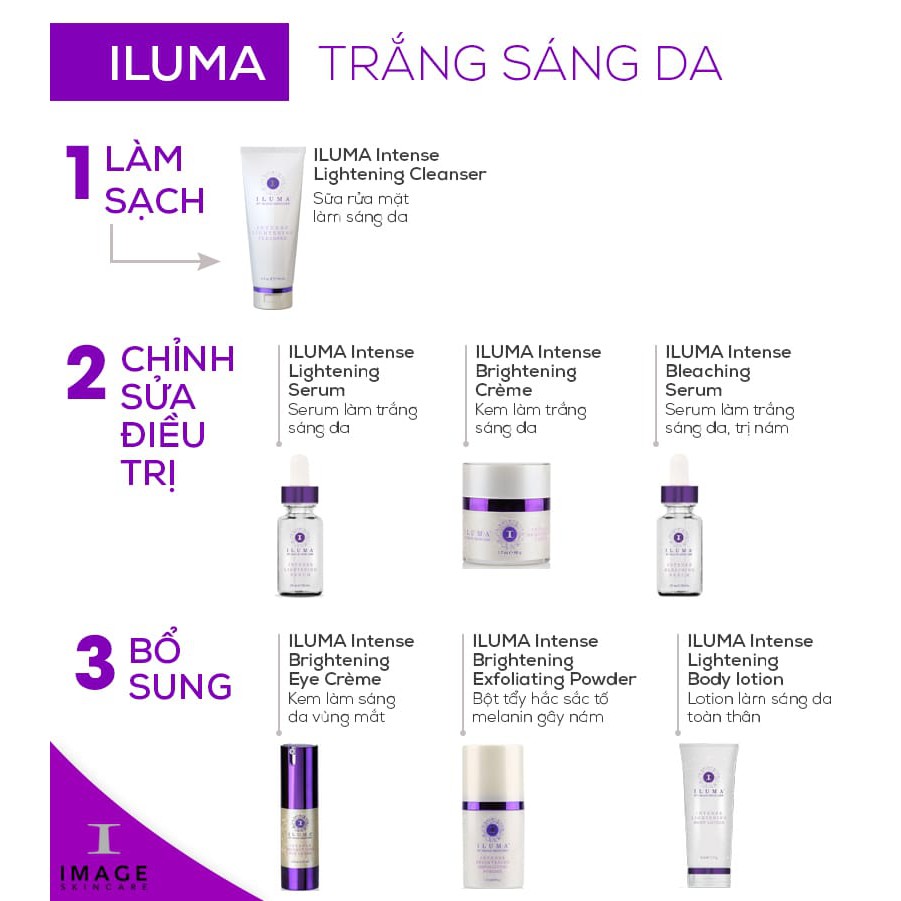 Tẩy tế bào chết, dưỡng trắng da Image Skincare Iluma Intense Brightening Exfoliating Powder 43g dạng bột