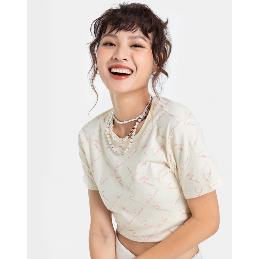 Áo Thun JUNO Form Vừa Pattern Live By The Sun JNATH012