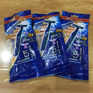 Combo 5 Cây Dao Cạo Râu 2 Lưỡi