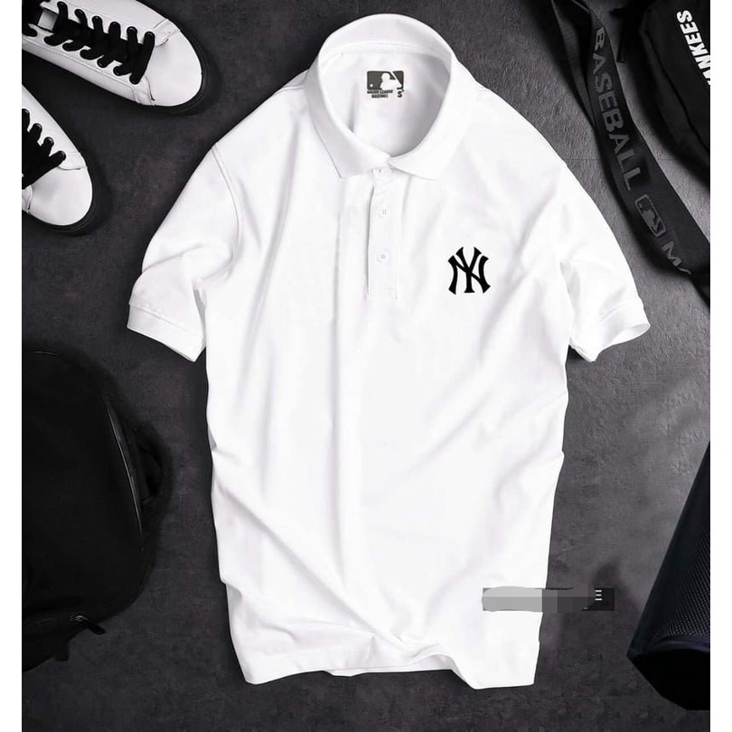 BIGSIZE Áo thun polo nam bigsize thiêu hình NY 80 - 130kg