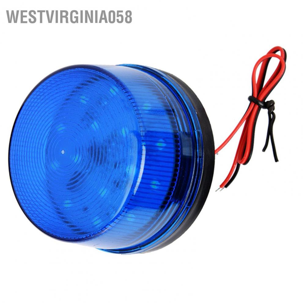 Hàng Hot Đèn LED màu xanh dương 12V Đèn báo hiệu khẩn cấp Đèn báo nhấp nháy không có âm thanh Hàng giao ngayWestvirginia058