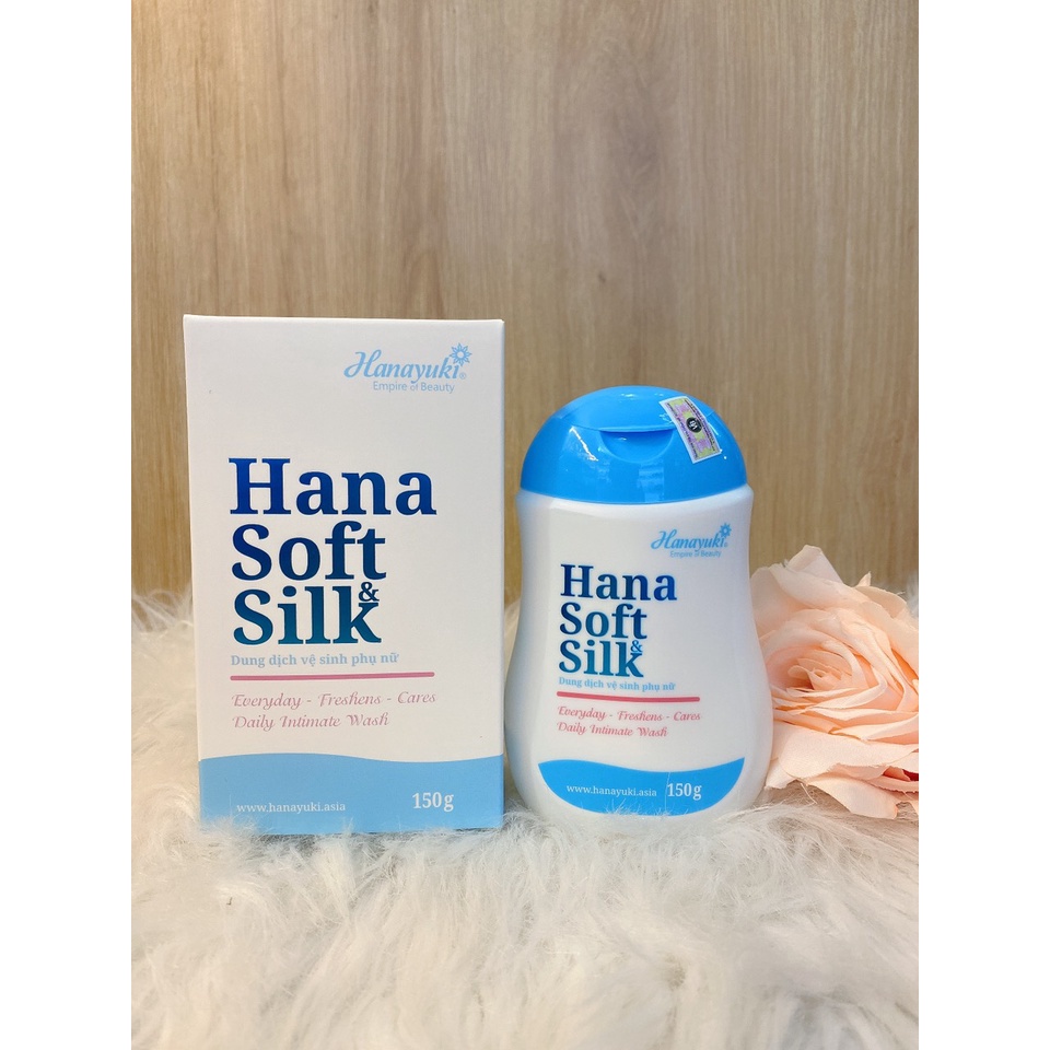 Dung Dịch Vệ Sinh Phụ Nữ Hana Soft silk , Giúp Kháng Khuẩn , Thơm Lâu, Tạo Độ Mềm Mại , Giúp Bạn Gái Thoải Mái ,Dễ Chịu