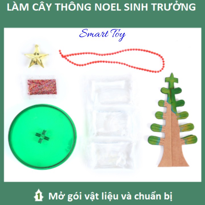 Cây thông noel biến hình trang trí Magic Paper Christmas Tree cây thông mùa giáng sinh đồ chơi trẻ em sáng tạo