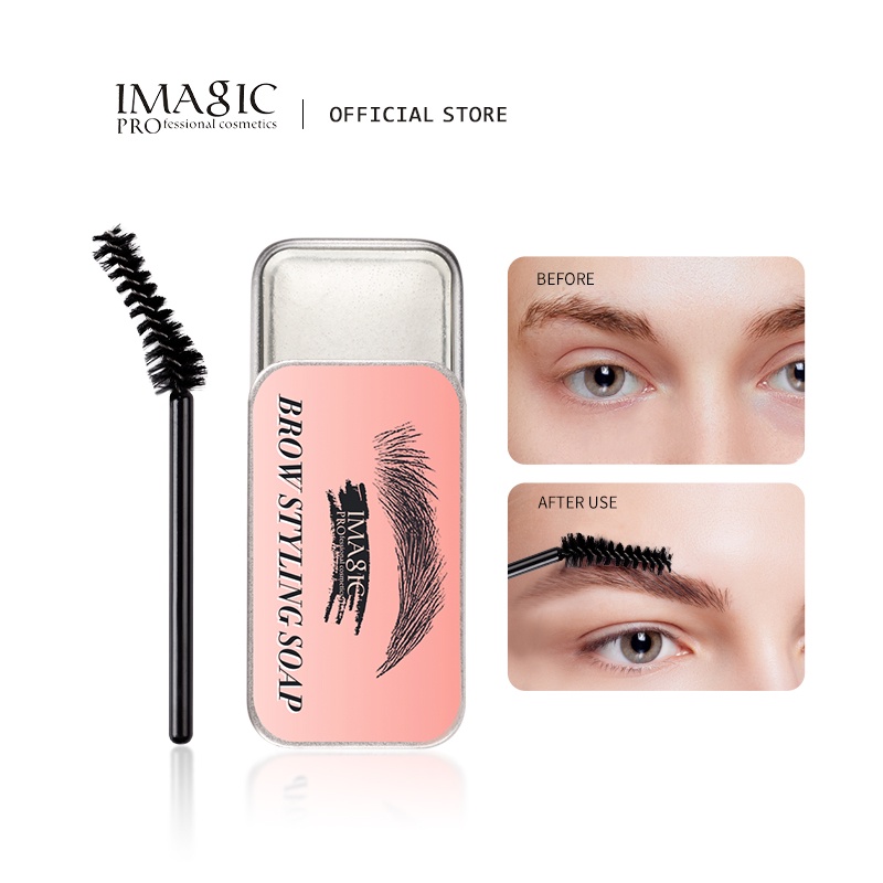 Bộ Sáp Tạo Dáng Lông Mày Kèm Cọ IMAGIC Tạo Kiểu Lông Mày Sắc Sảo Xinh Đẹp 31g