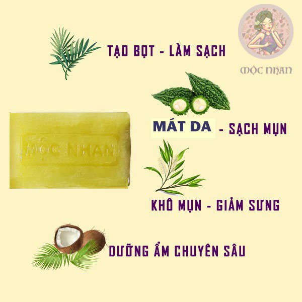 [Soap Sinh Dược] Xà Bông Tắm Mướp Đắng Xà Bông Nghệ Thiên Nhiên An Toàn Hiệu Quả Sáng Da Ngừa Mụn