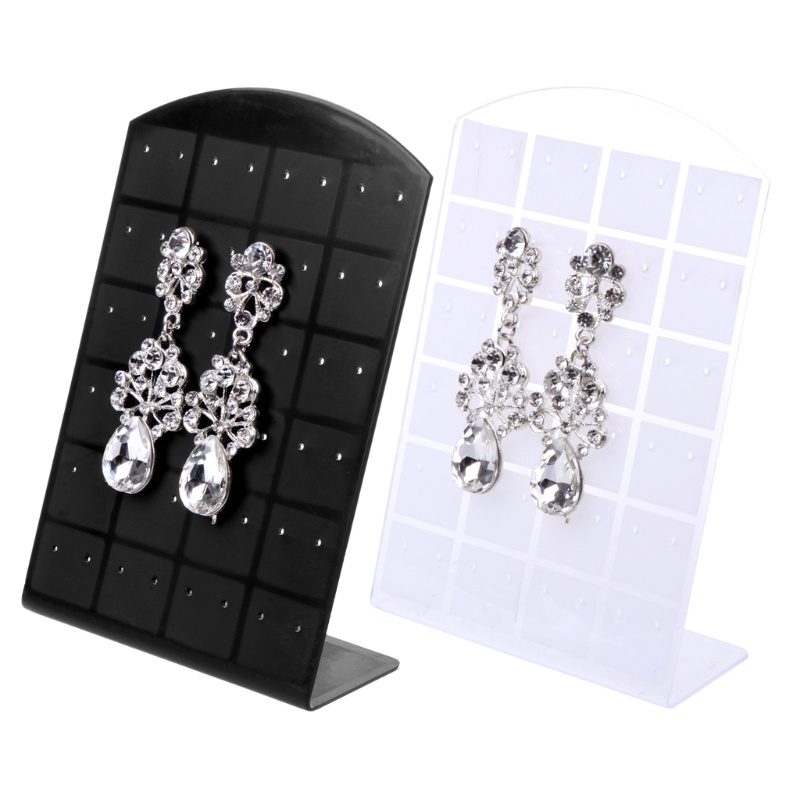 Giá Đỡ Trưng Bày Bông Tai Bằng Nhựa Hình Chữ Nhật 48 Hol