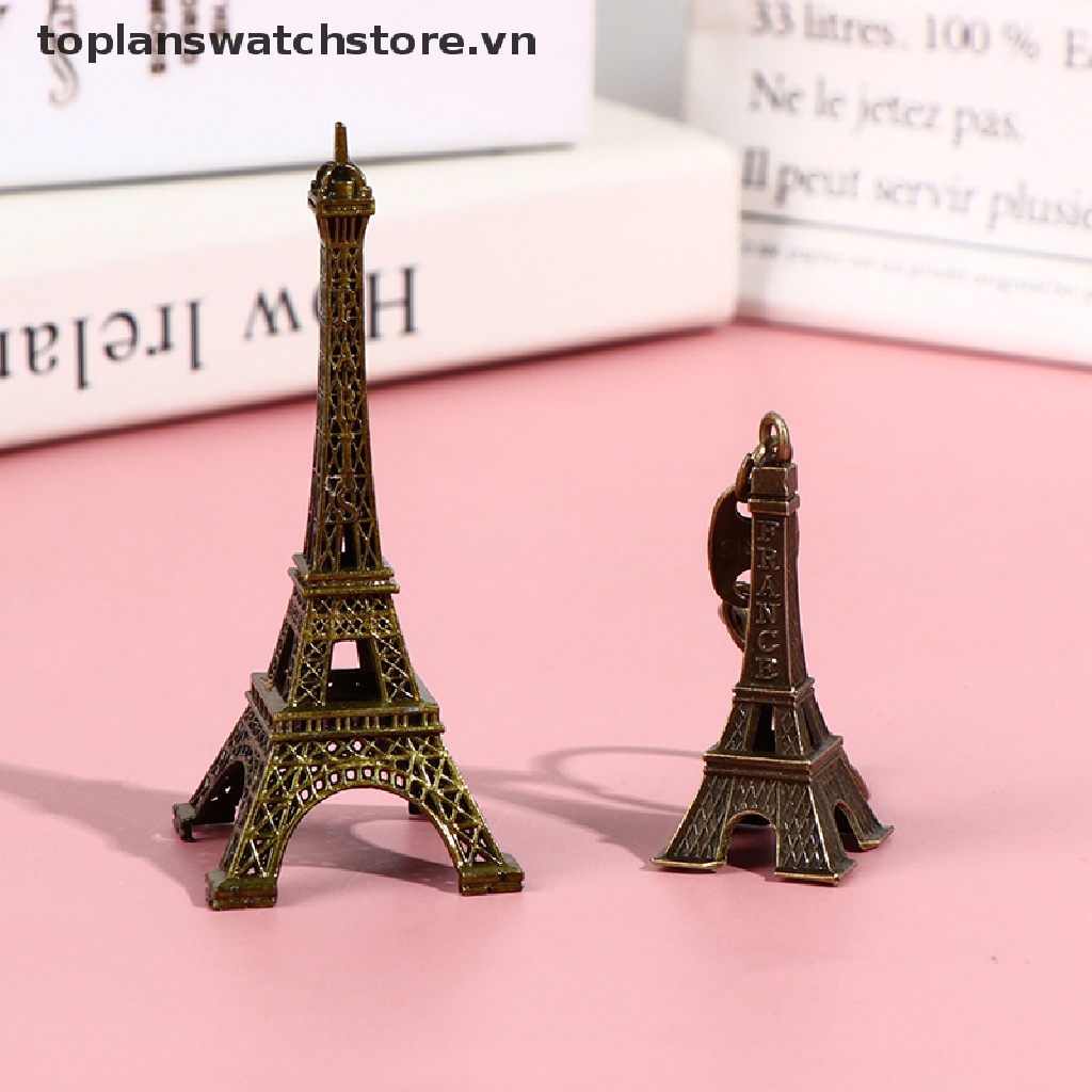 Mô Hình Tháp Eiffel Bằng Kim Loại Đồng Phong Cách Paris Cổ Điển Dùng Trang Trí