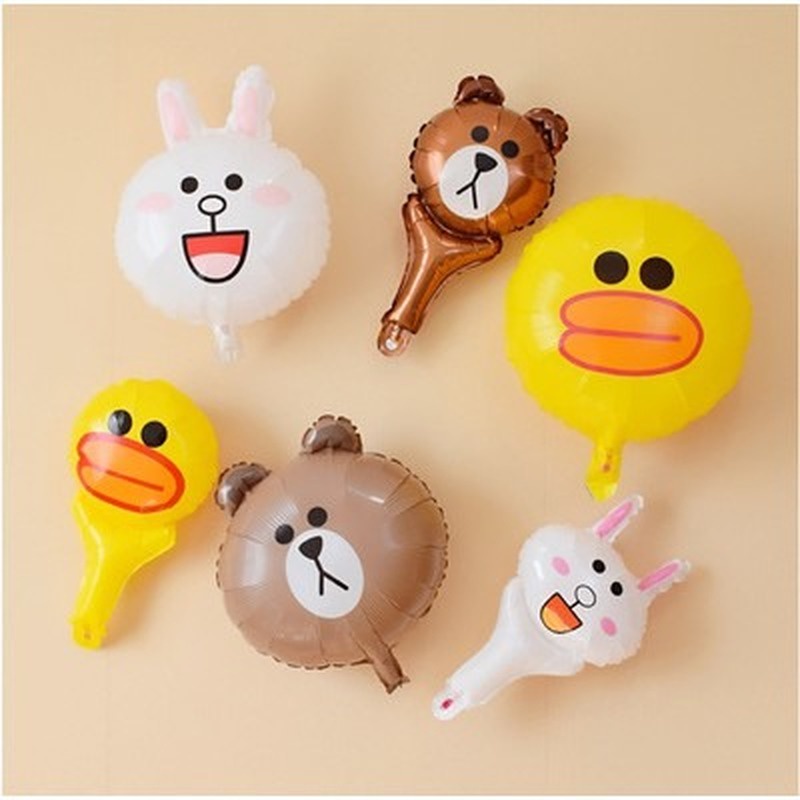 Bong Bóng Lá Nhôm 18 inch Hình Động Vật Dễ Thương