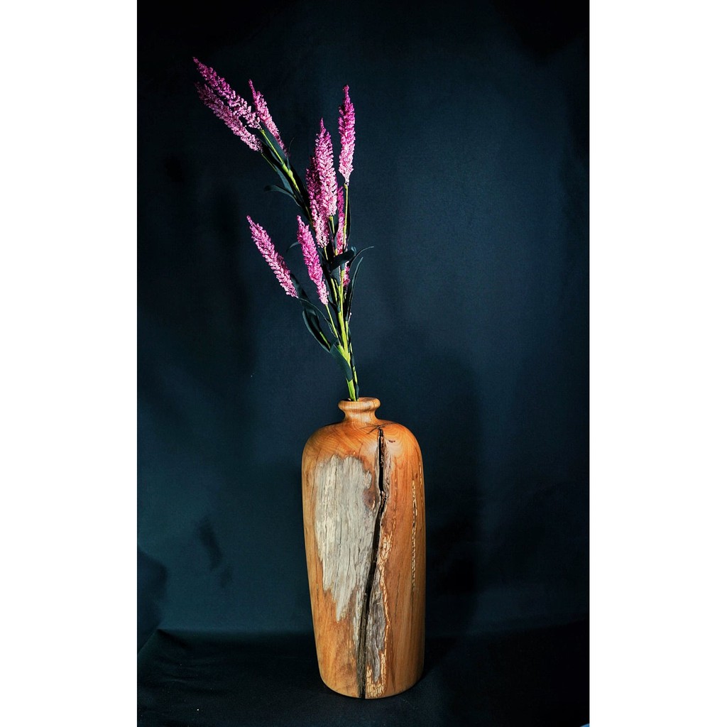 Bình hoa gỗ lũa Bình Linh 30*14