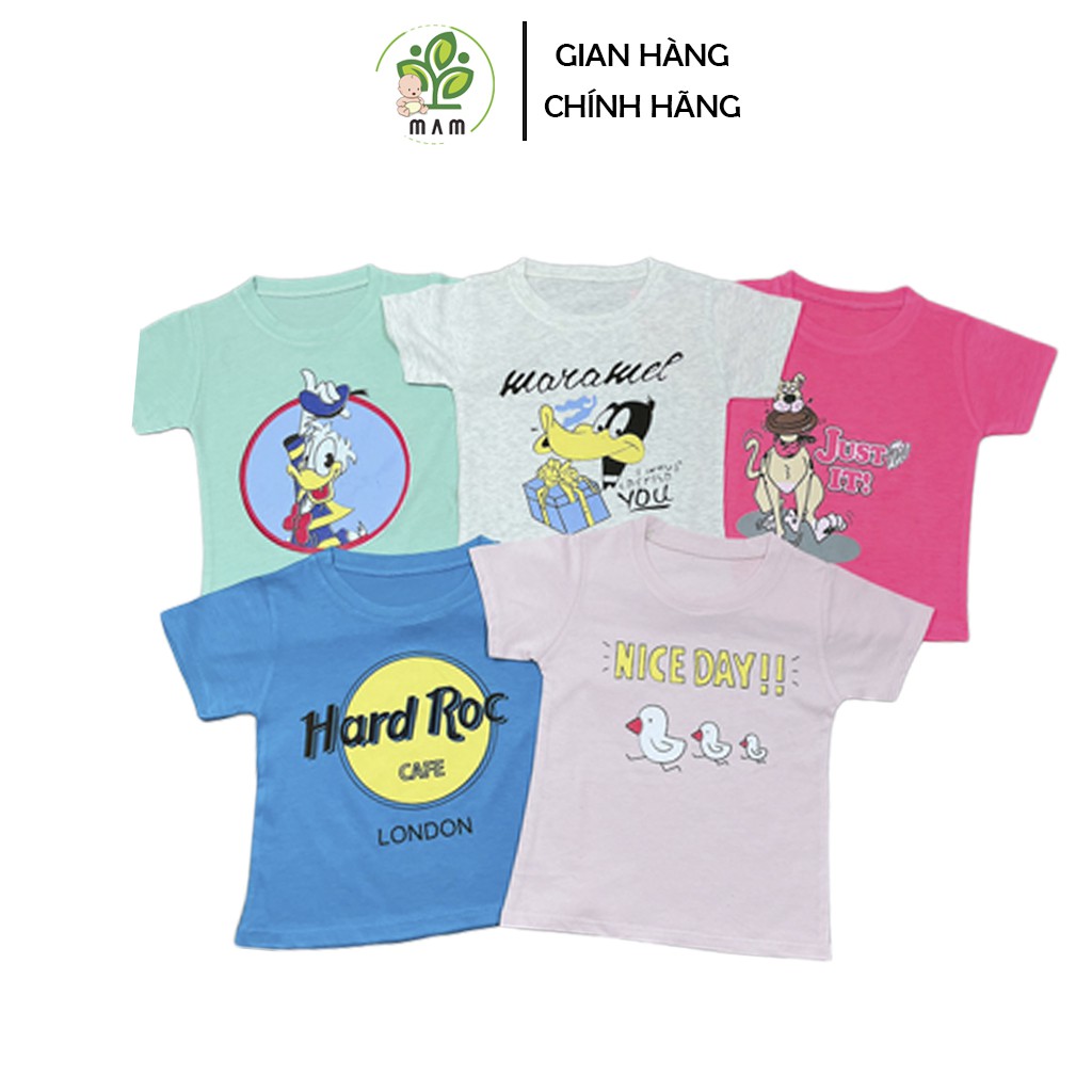 Áo Thun Coton Cho Bé Trai Bé Gái T - Shirt Phiên Bản Hàn Quốc Mầm Store