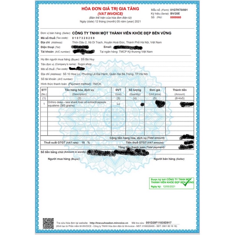 Viên Uống Sụn Vi Cá Mập Orihiro Squalene 360 viên Nhật Bản