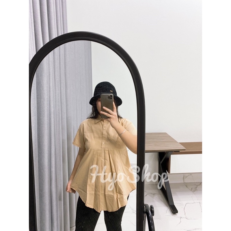 Áo bầu sơ mi cộc tay - nhiều màu sắc
