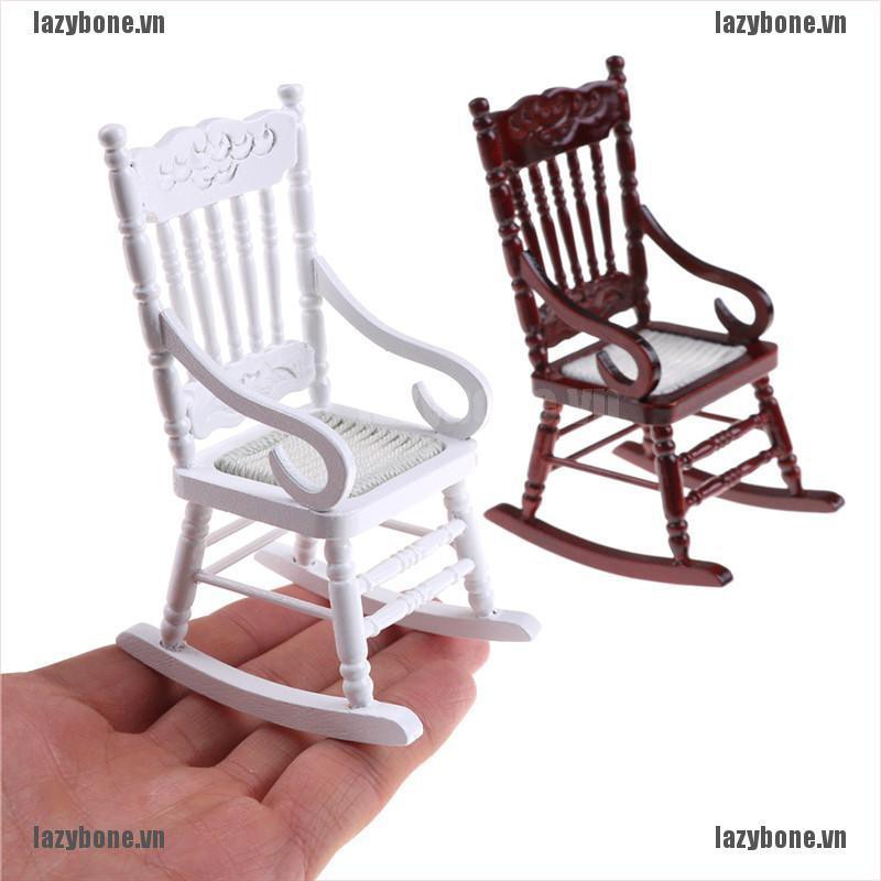 Mô Hình Ghế Gỗ Tỉ Lệ 1 / 12 Trang Trí Nhà Búp Bê