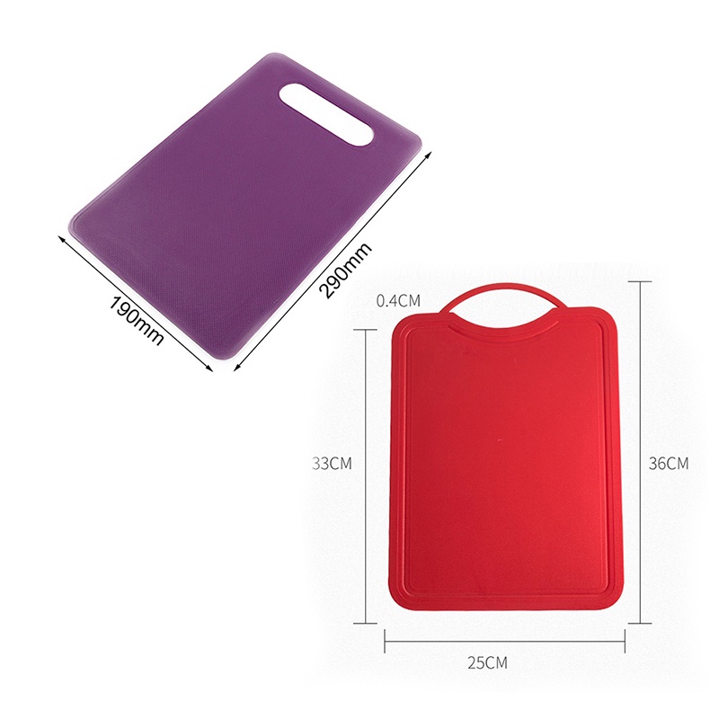 Tấm thớt bằng nhựa chống trượt tiện dụng cho cắt rau củ thức ăn nhà bếp