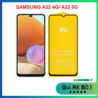 Kính cường lực Samsung A32 4G/ A32 5G full màn tặng kèm keo chống hở mép