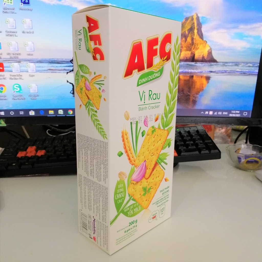 Bánh Cracker AFC Dinh Dưỡng Vị Rau