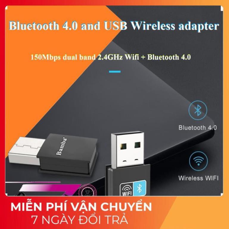 [FREESHIP] USB thu wifi + phát Bluetooth 4.0 BAMBA - USB thu Wifi BAMBA - USB phát Bluetooth 4.0 BAMBA | BigBuy360 - bigbuy360.vn