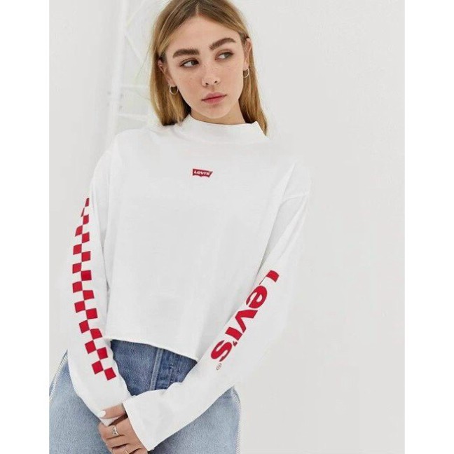 [ Chất Đẹp ] Áo Thun Nữ Cotton Tay Dài LV Chất Mịn Mát, Co Giãn 4 Chiều