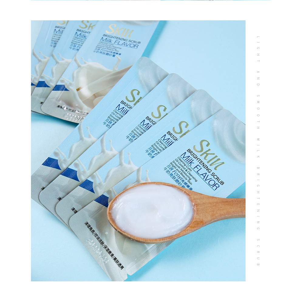 Fenyi Peach/Milk/Shea Butter Body Scrub 5pcs x 3g Brightening